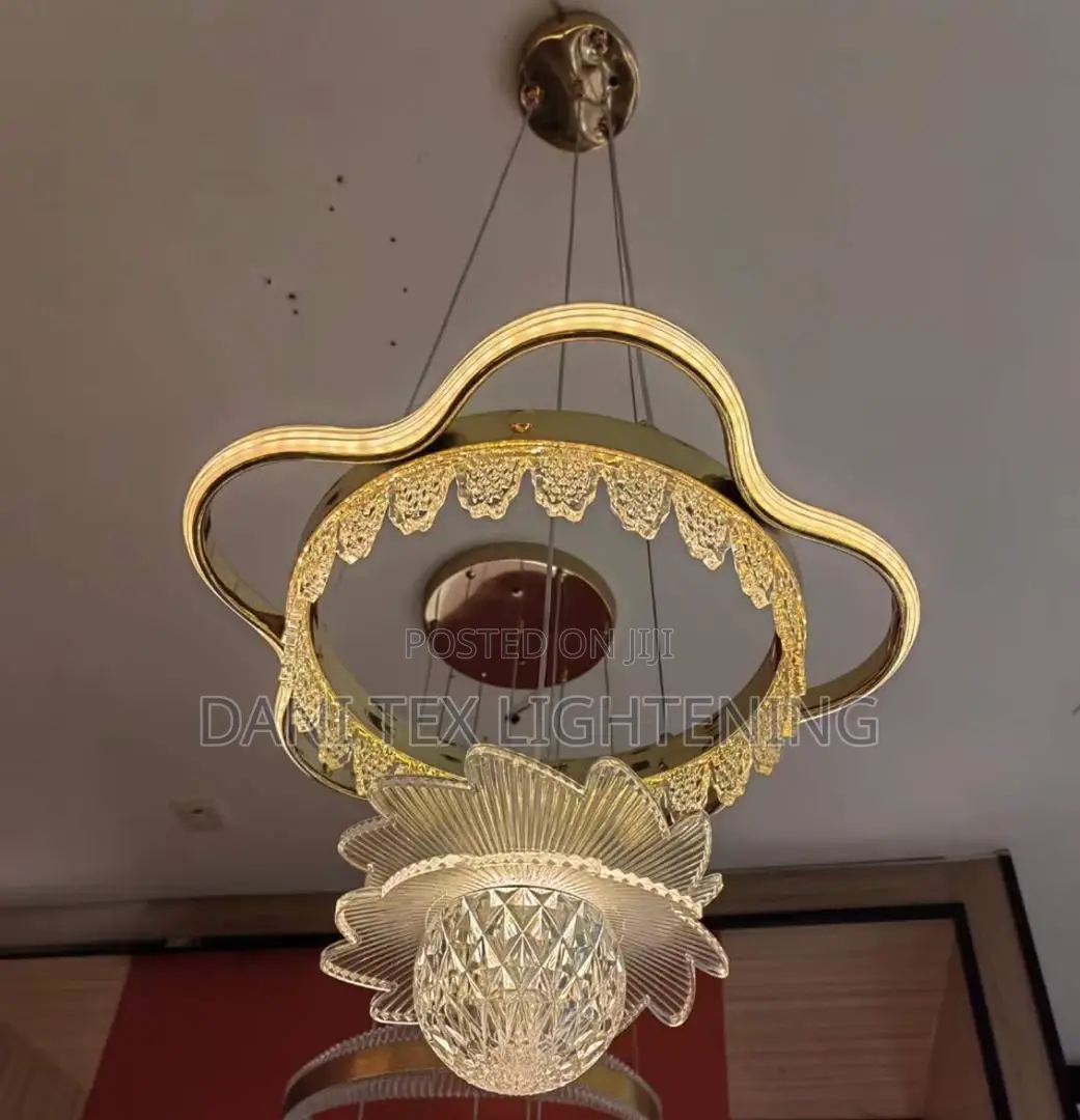 Modern Led Pendant Lighs Room Decor Ring