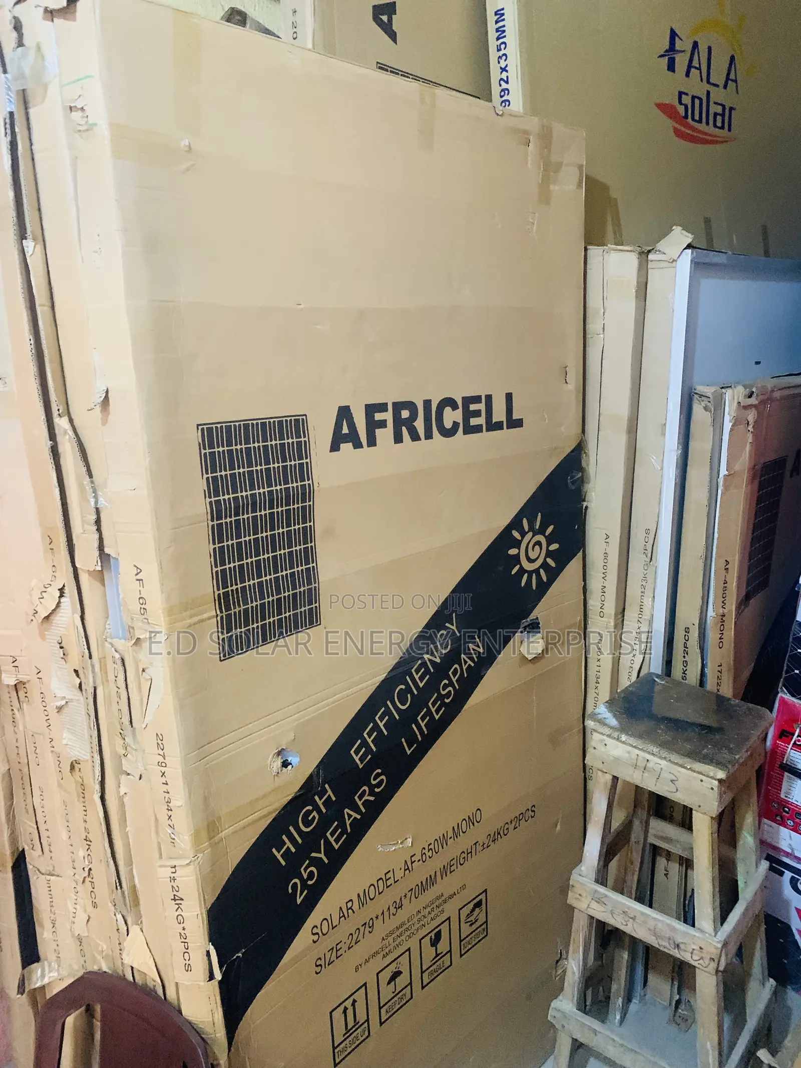 Africell Solar Panels 650watts Is Available Now