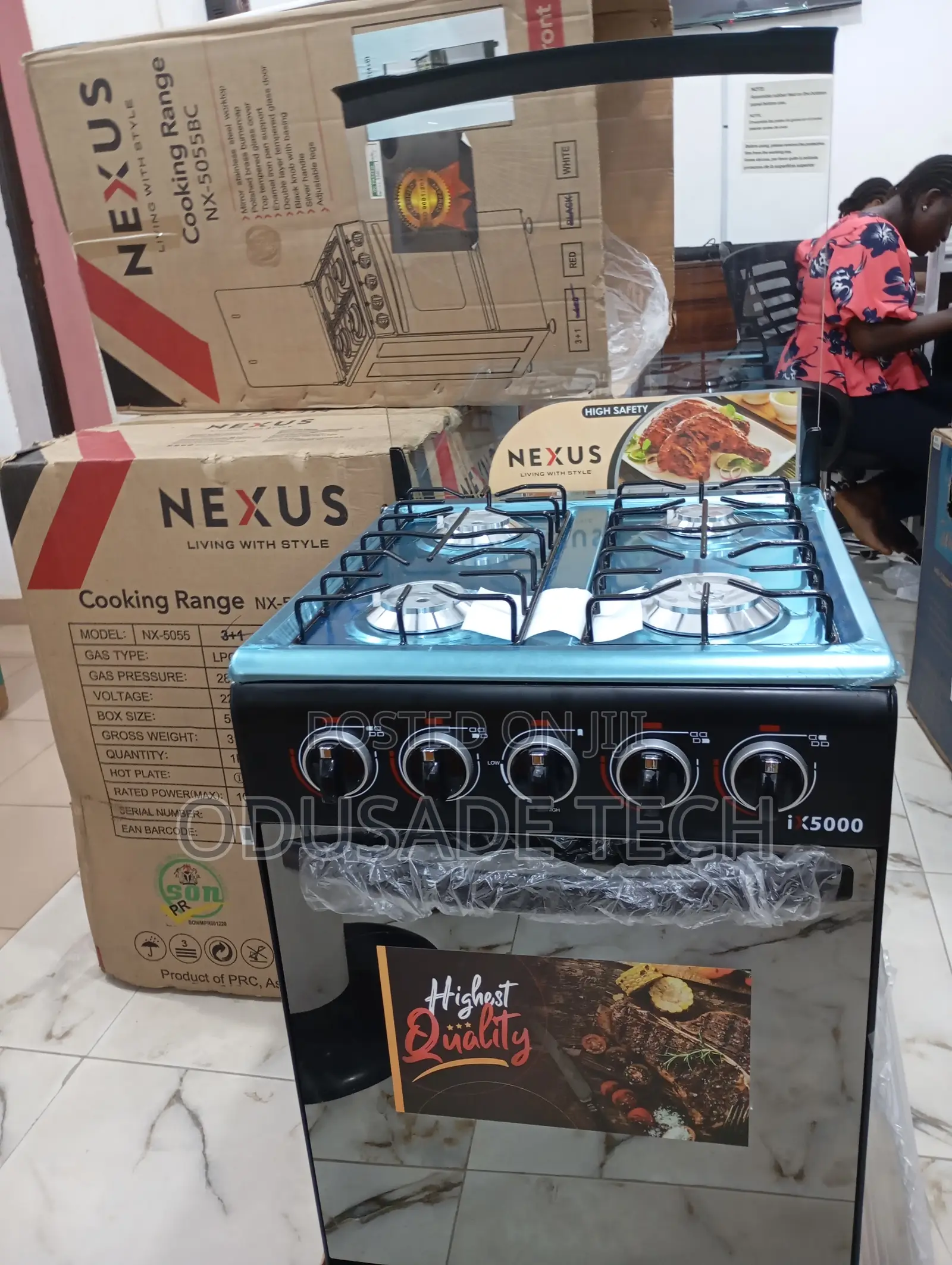 Advanced Burn Nexus 4+0 Auto Ignition Gas Burner (NX5055BC in Egbe