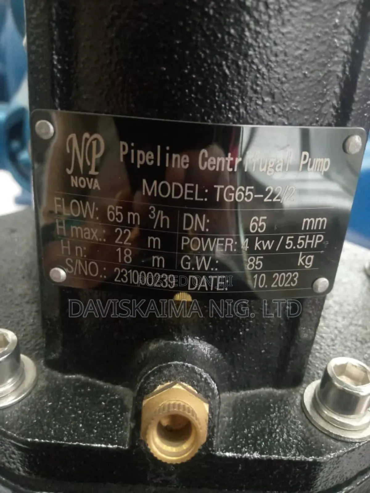 Inline Pump 4kw/5.5hp
