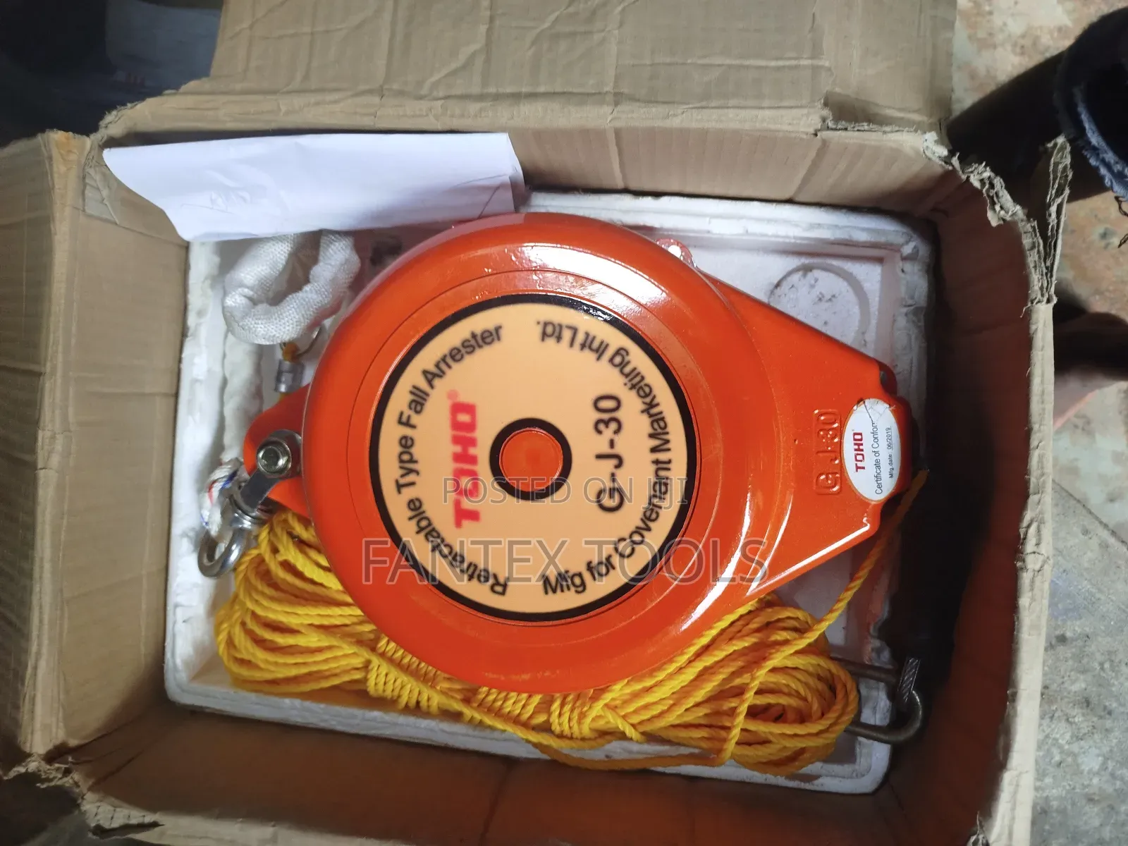 Retractable Type Fall Arrester.30 Meters for sale - FANTEX TOOLS Price ...