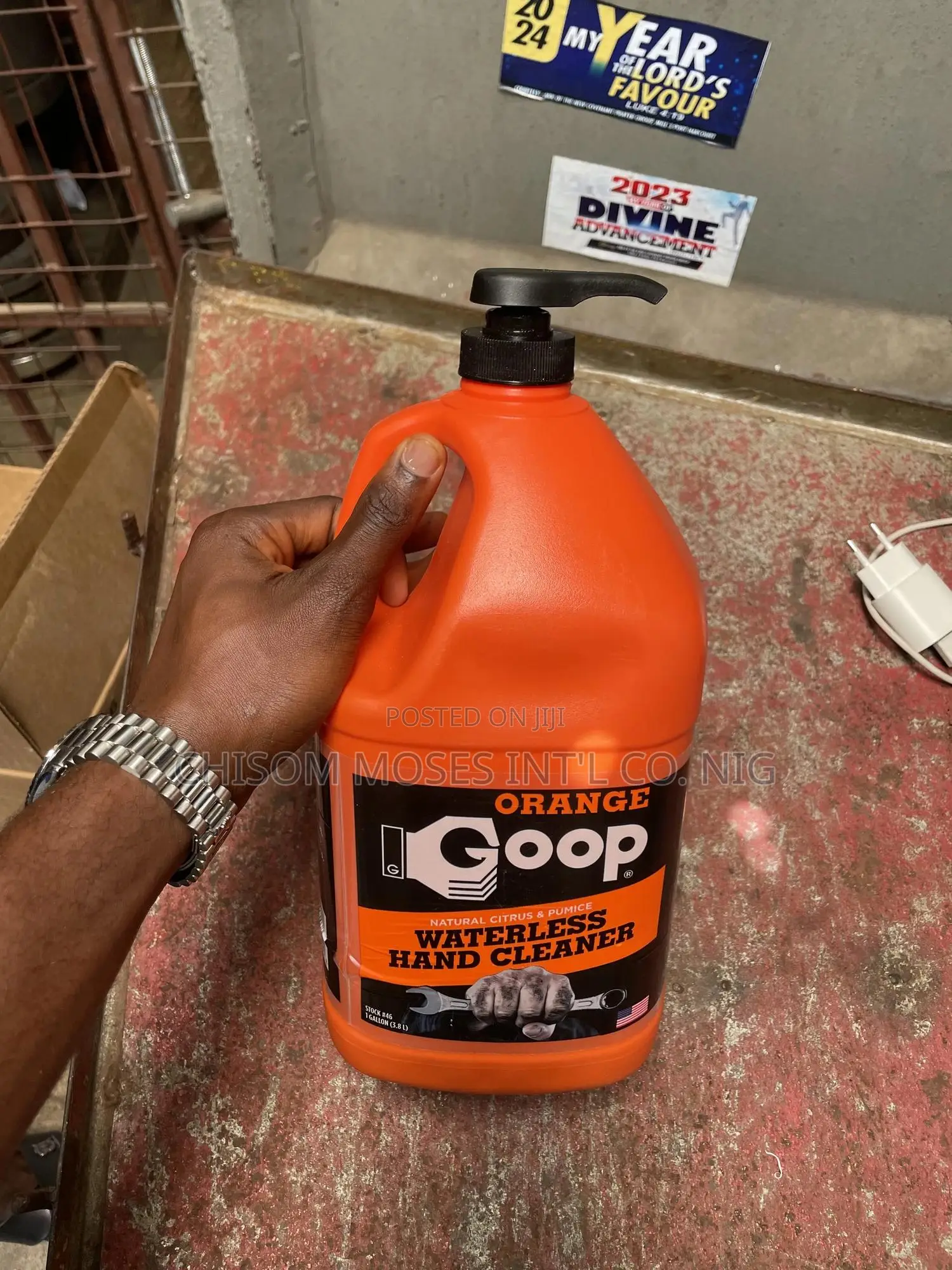 Goop Orange Liquid Waterless Hand Cleaner