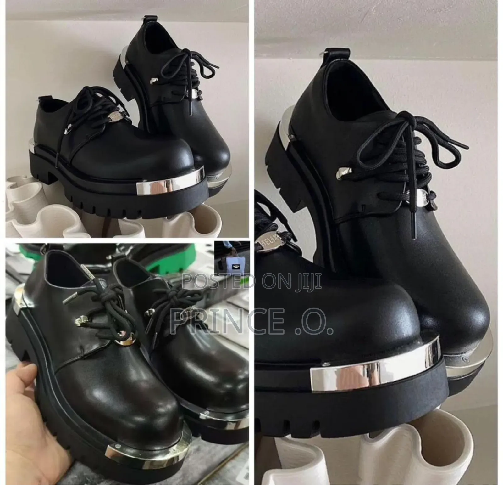 Luxury Balenciaga Leather Shoes