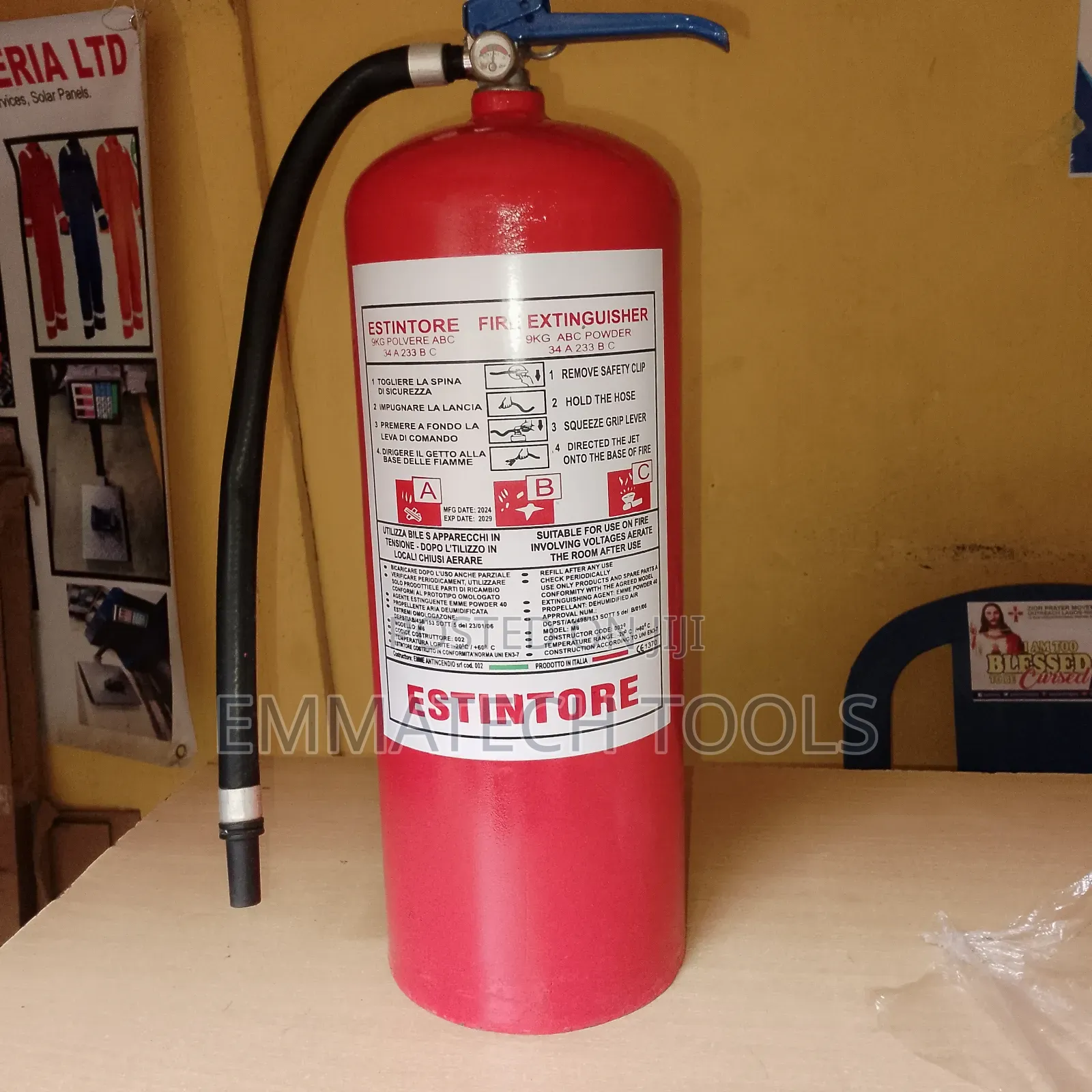 9kg Dcp Fire Extinguisher