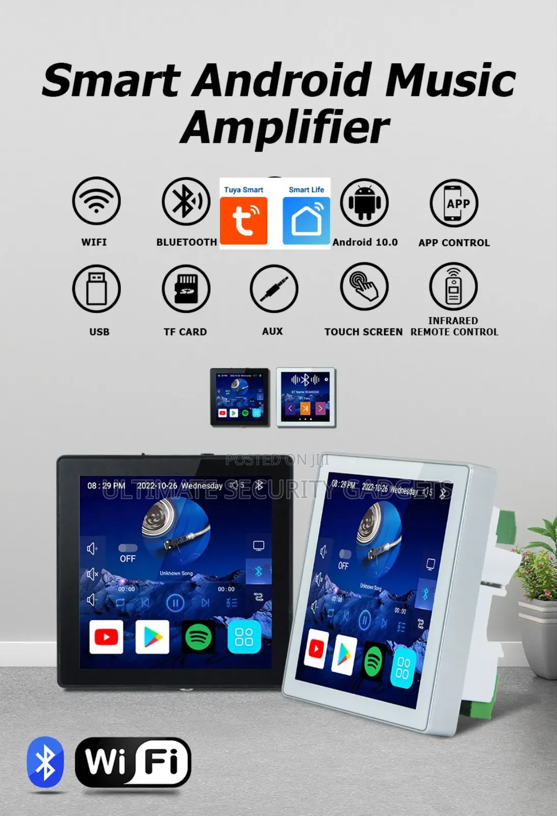 Wi-Fi Tuya Smart Music Amplifier With Zigbee Gateway