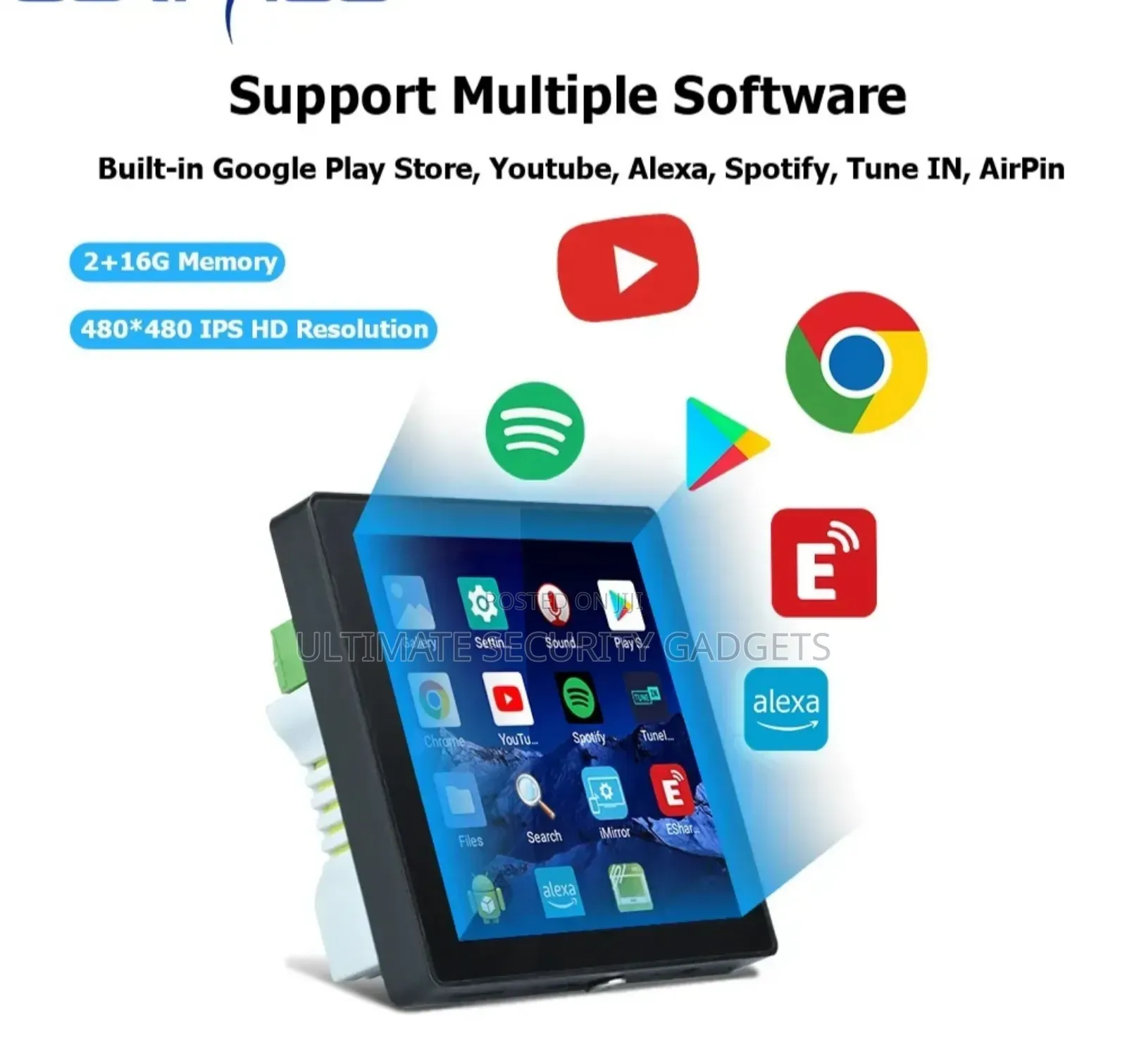 Wi-Fi Tuya Smart Music Amplifier With Zigbee Gateway