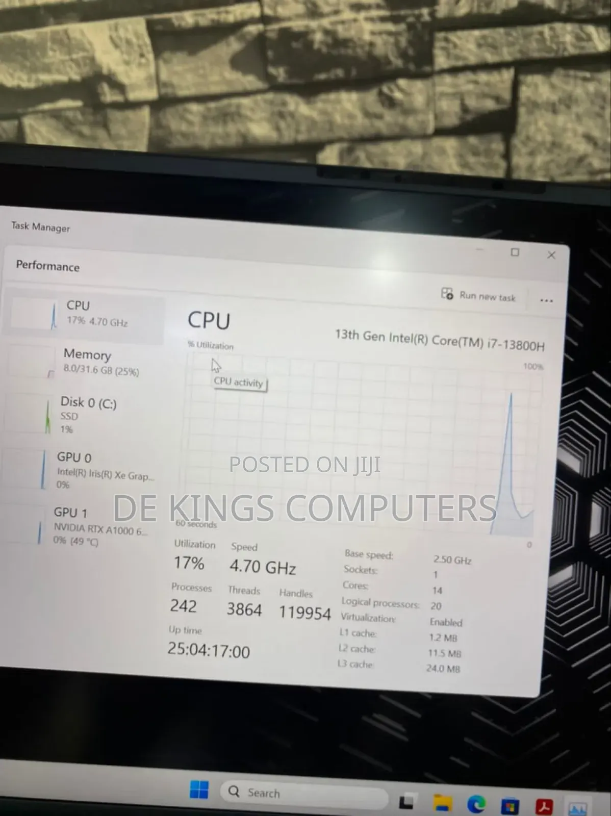 Laptop Dell Precision 5480 32GB Intel Core i7 SSD 512GB