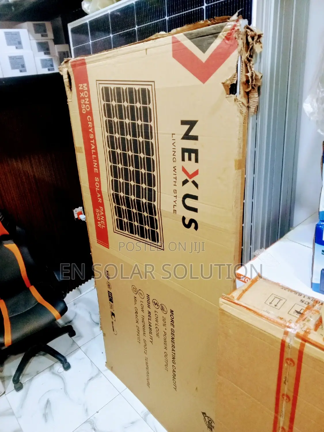 Nexus 550watts Solar Panel Available Now