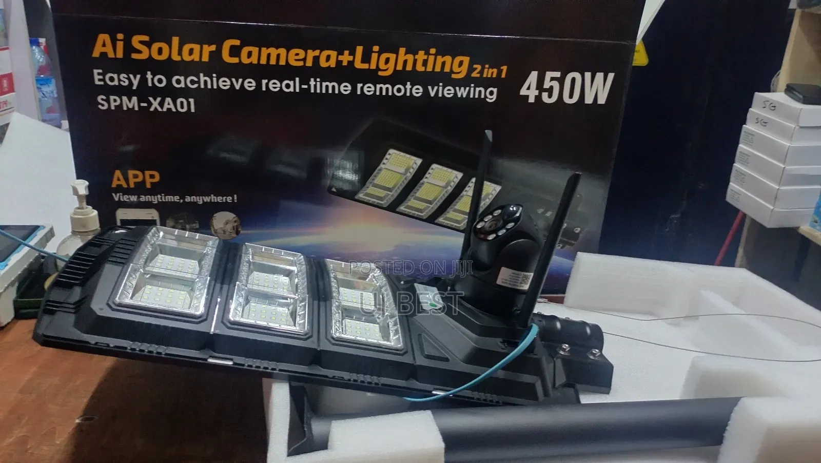 4G Solar Street Light + CCTV Camera Wifi
450w