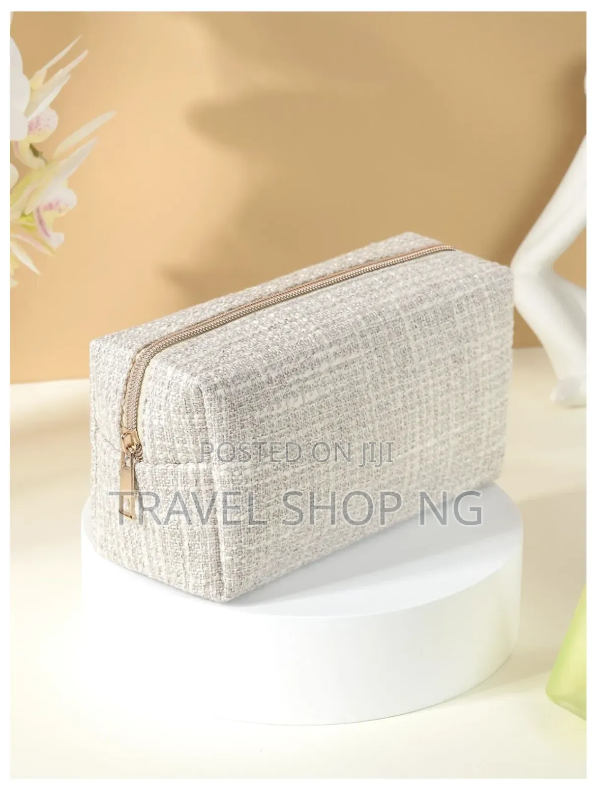 Tweed Make Up Bag