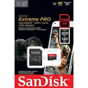 Sandisk Extreme Pro 256GB 200mbps SDXC UHS Micro Memory Card