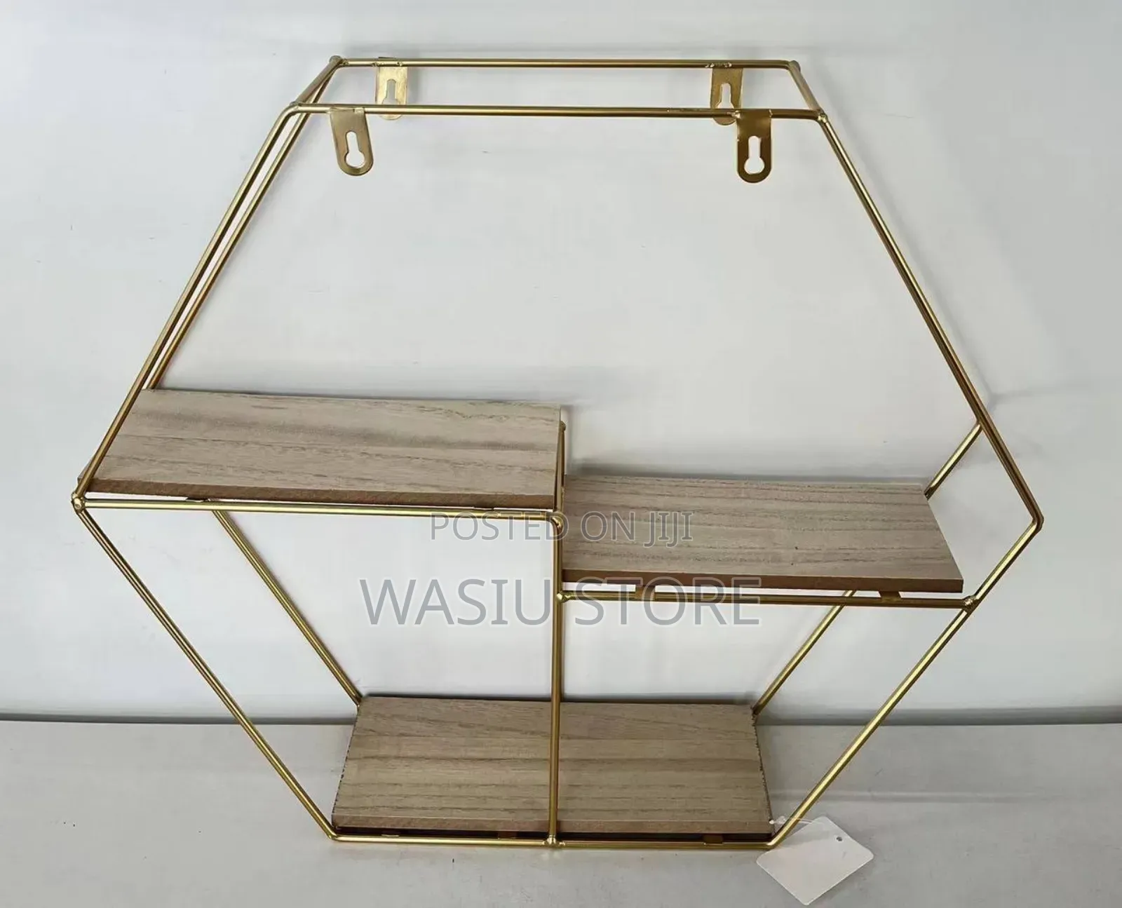 Hexagon Shape Wall Mounted Floating Shelf