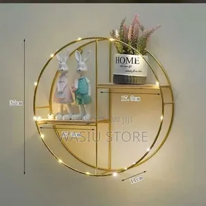 Round Nordic Style Iron Wall Shelf