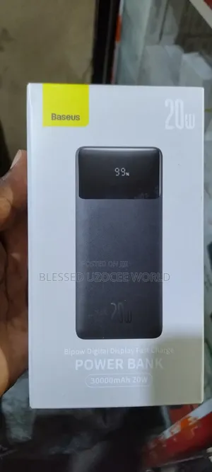 30,000mah Baseus 20w Digital Fast Charge Power Bank Device