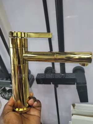 Gold Basin Mixer Tap