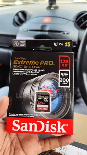 Sandisk 128gb Extreme Pro Uhs-Ii Fast Speed Sd Card