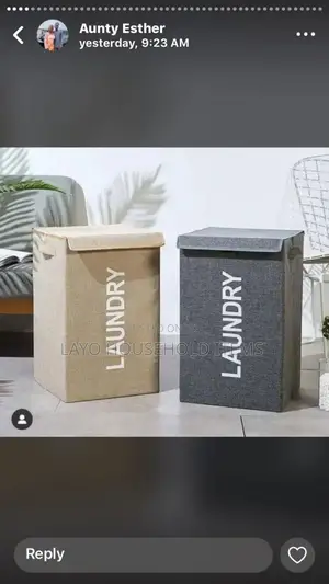 Fabric Box Laundry Basket