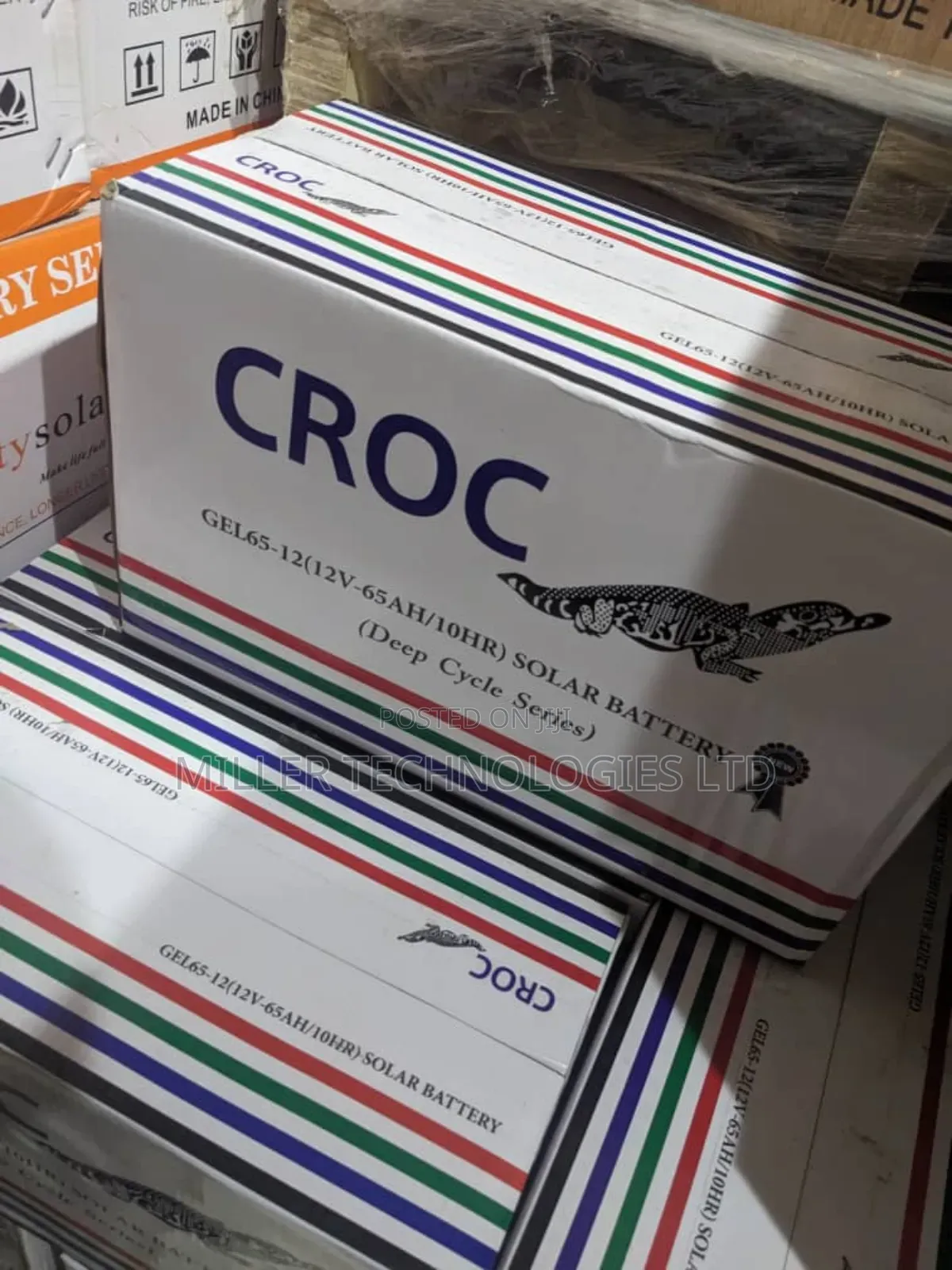 65ah 12v Croc Gell Battery Available