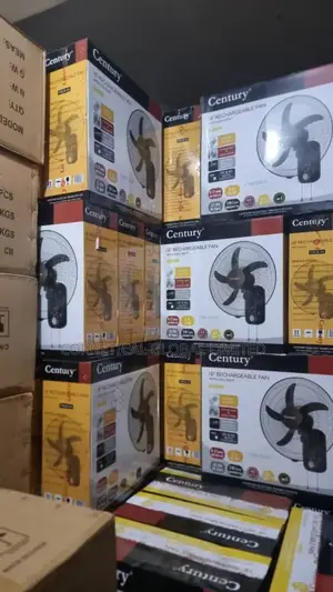 Century 18" Rechargeable Wall Fan With LED Light