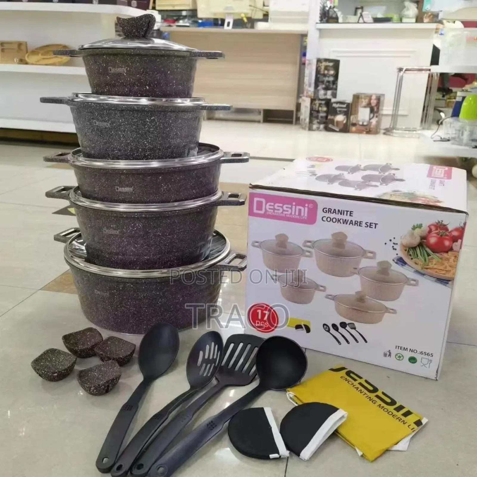 Dessini 17 PCS Dessini Non Stick Pot Cookware Set