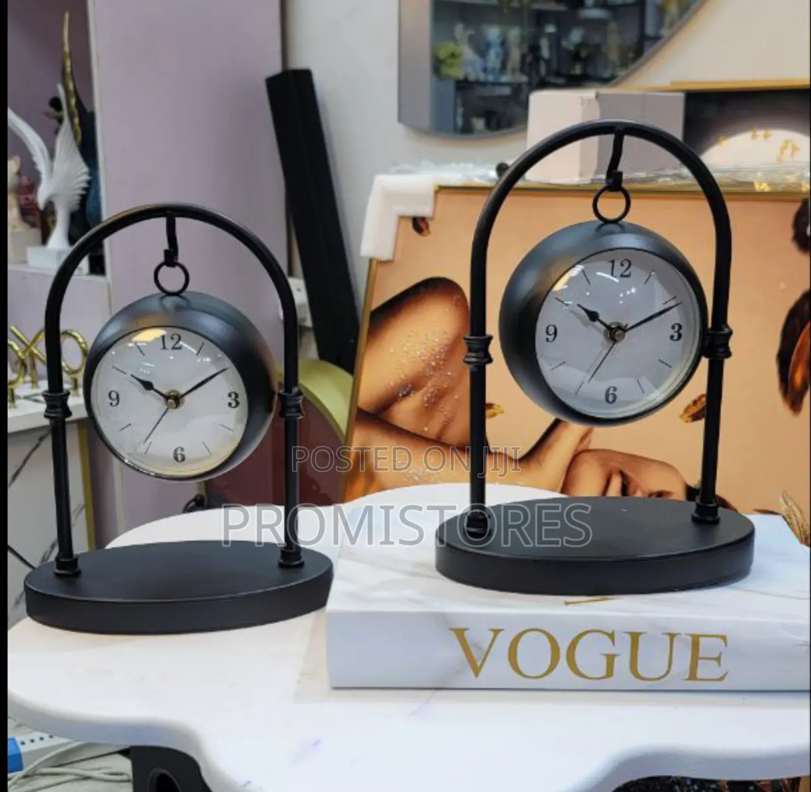 Antique Metal Table Clock