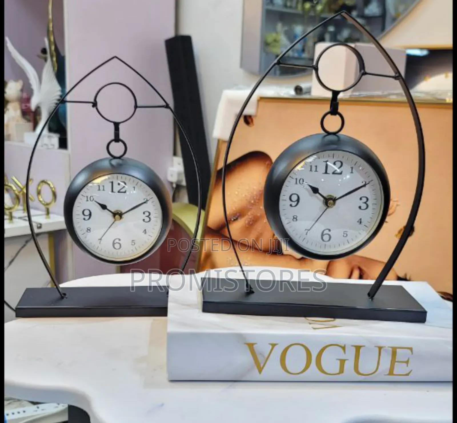 Antique Metal Table Clock