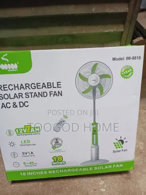 IWIN RECHARGEABLE Solar Fan AC/Dc