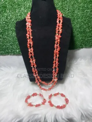 Coral Beaded Necklace