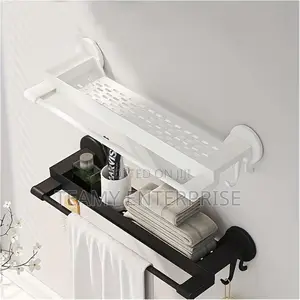 Multipurpose Towel Rack Holder - Soap Dish Holder With Hook