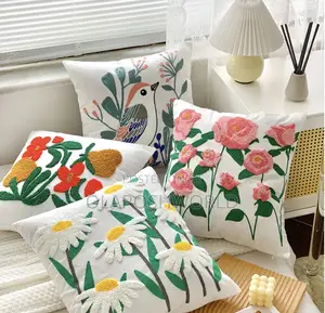 18*18inches Embroidery Throw Pillow