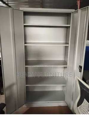 Metal Bookshelf Double Door