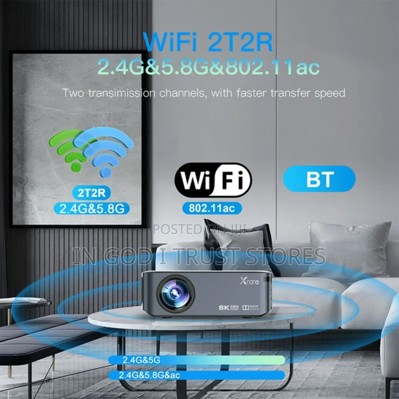 Transpeed Android Projector 8K 12000lumens