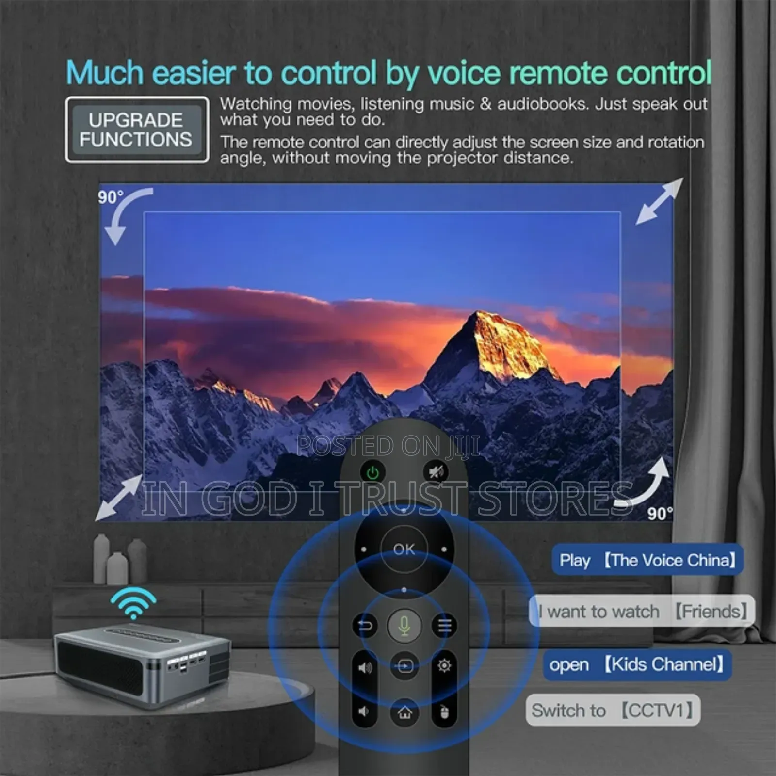 Transpeed Android Projector 8K 12000lumens