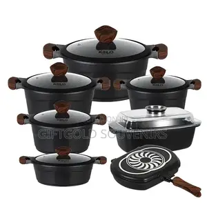 14pcs Granite Non-Stick Cookware Set