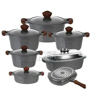 14pcs Granite Non-Stick Cookware Set