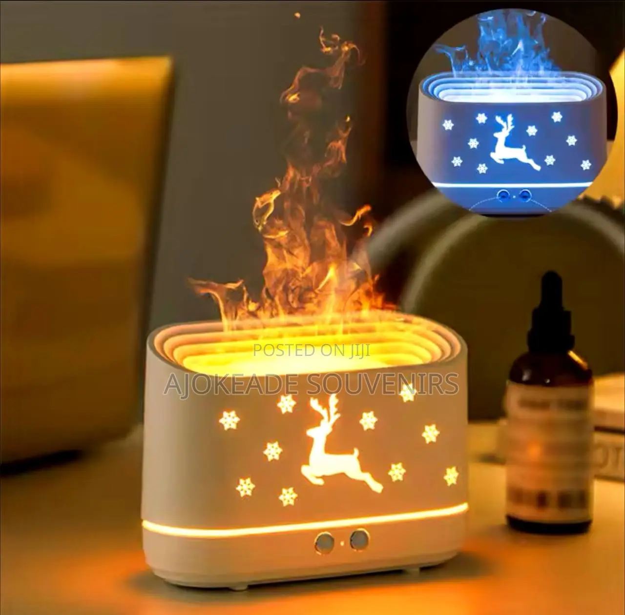 Noiseless Simulation Flame Mist Humidifier