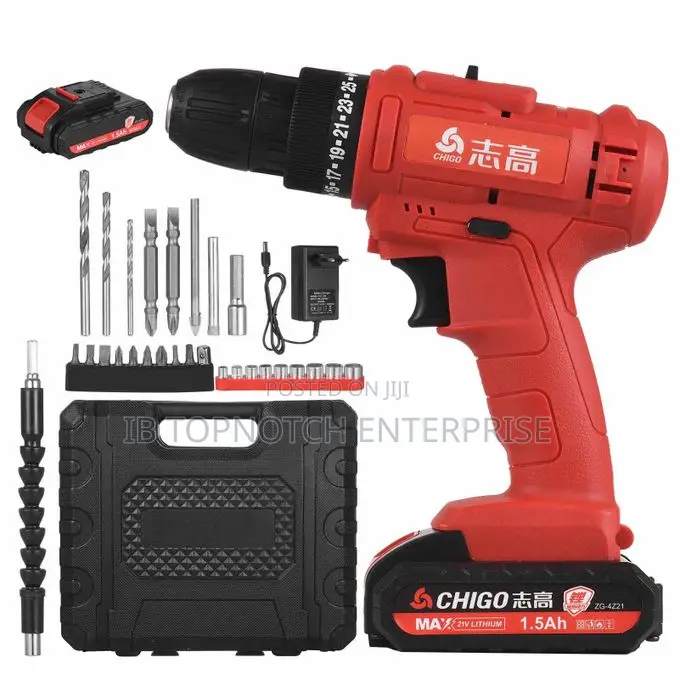 Rechargeable 3/8 Inch Handheld Power Drill Screwdriver