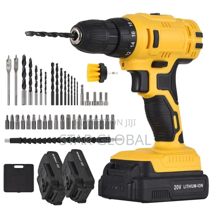 Cordless Electric Drill 3/8 Inch Chuck Handheld Power Drill