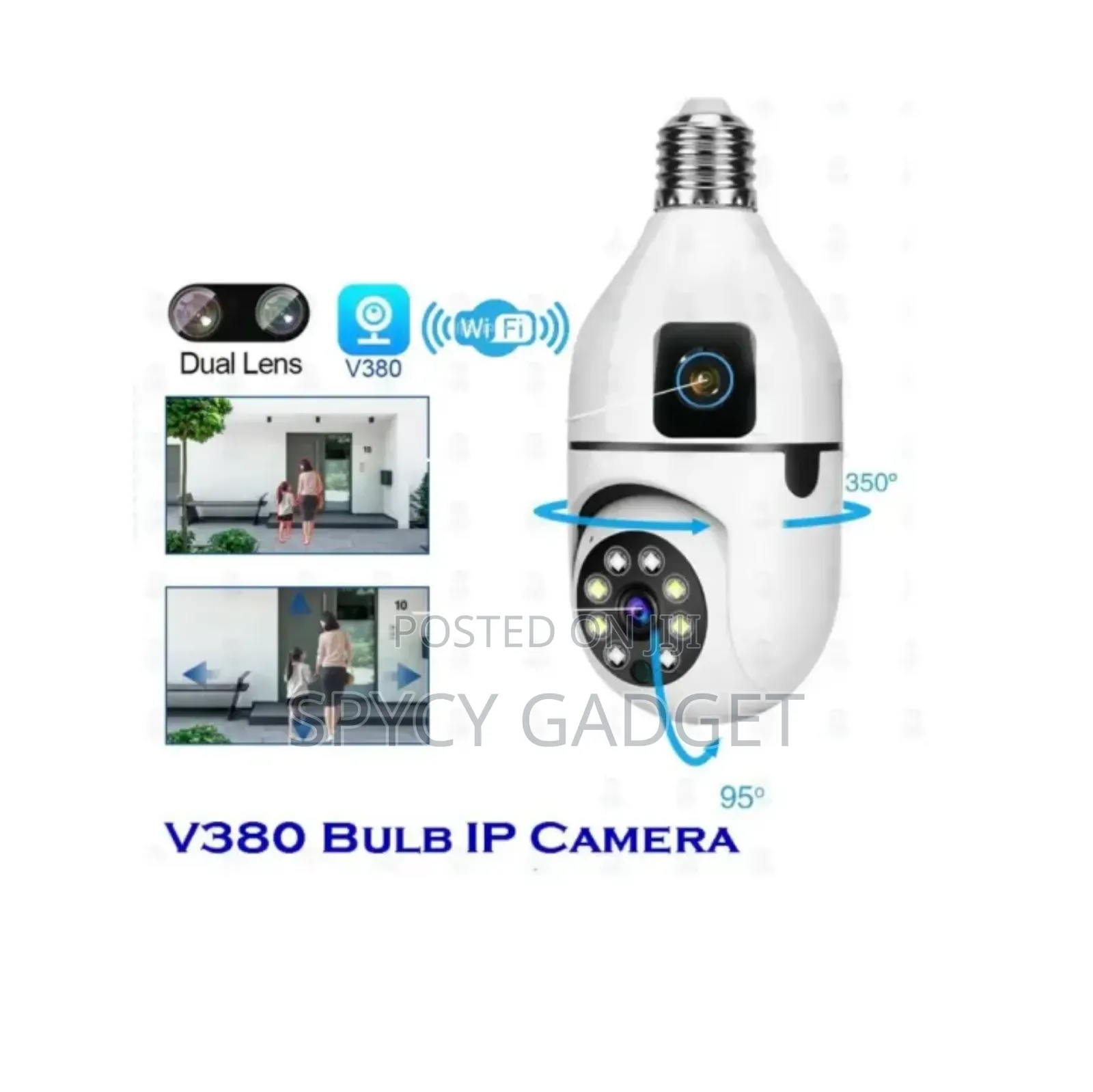 Auto-Tracking PTZ Dual Lens Bulb Camera