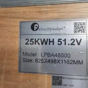 25kwh 51.2v Lithium Battery
