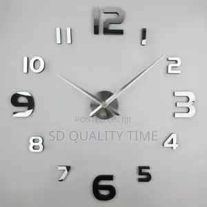 DIY 3D Wall Clock (Big Size)