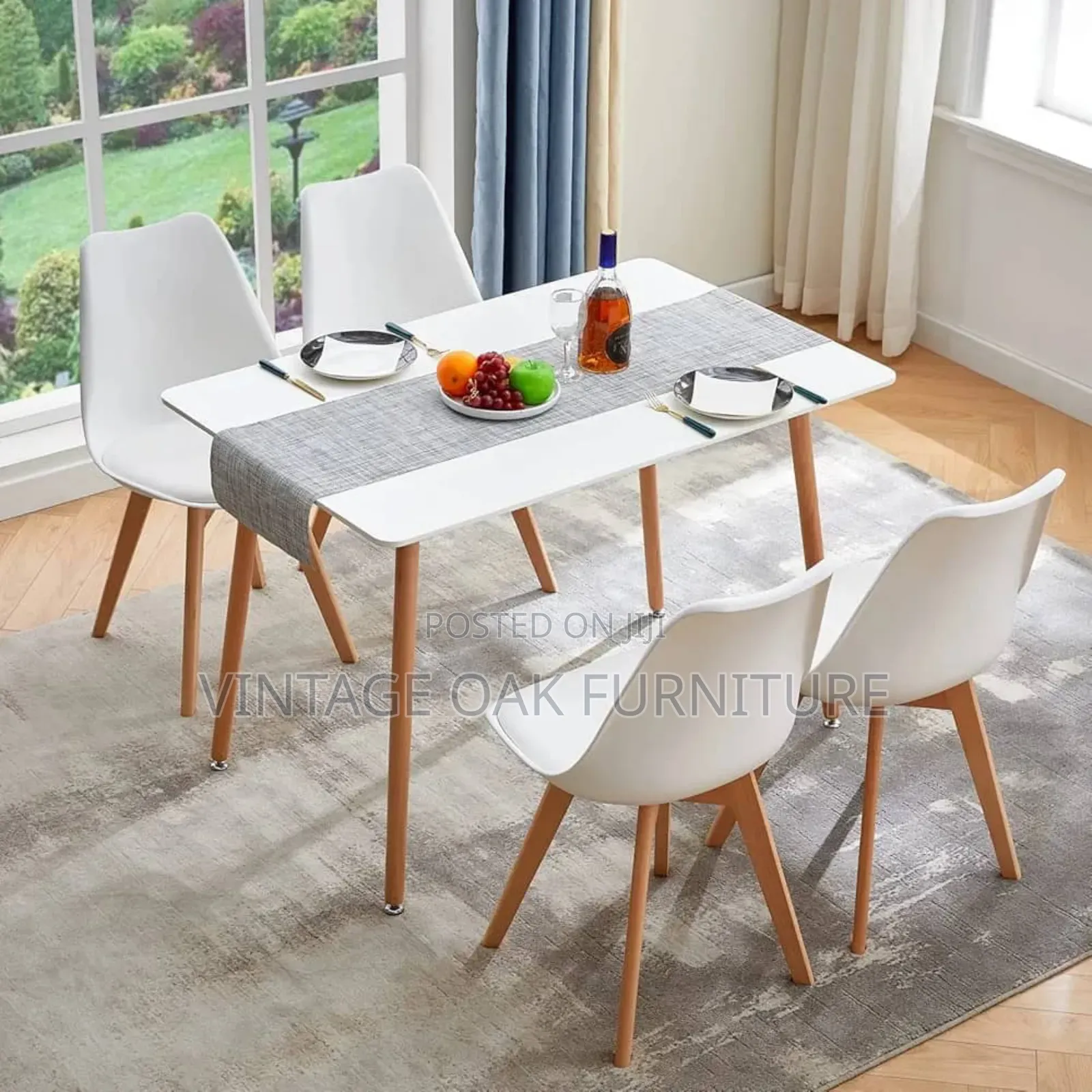 4seaters Modern Dining Set/Available in Different Colours.