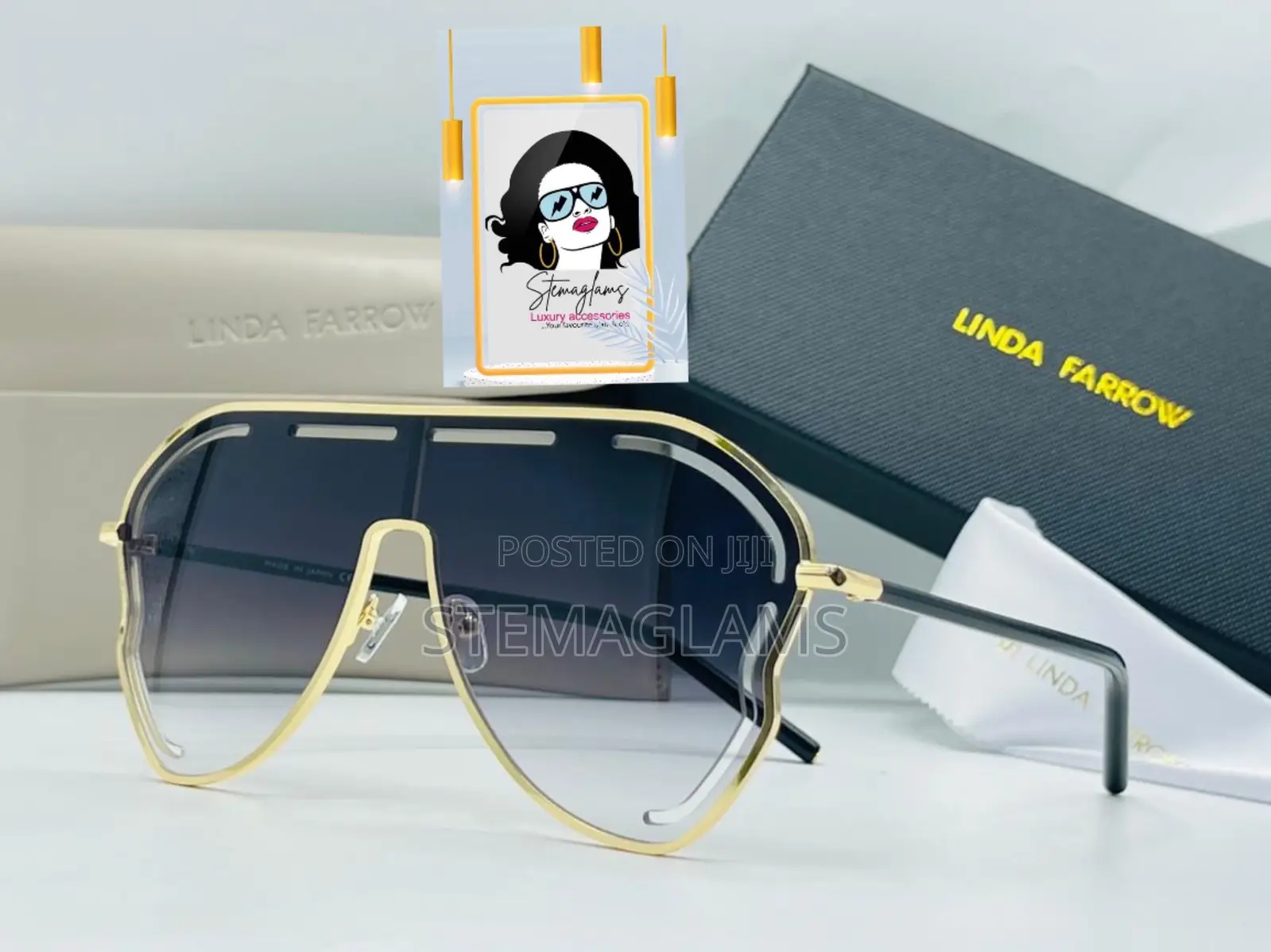 LINDA FARROW Sunshade Not Your Regular Glasses