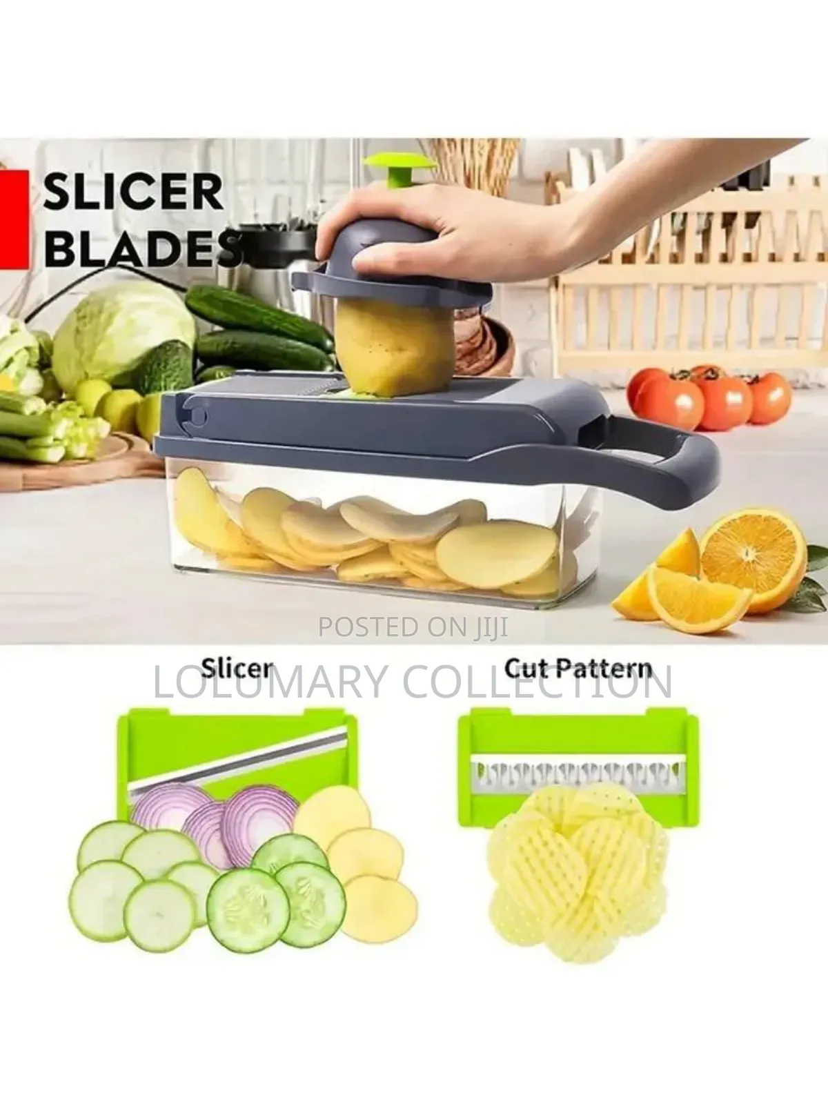 Multifunctional Food Chopper Kitchen Vegetable Slicer Dicer
