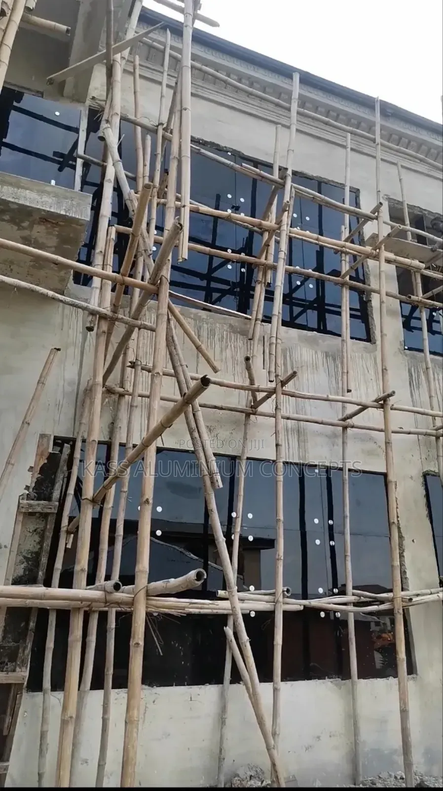 Frameless Glass Curtain Wall Window
