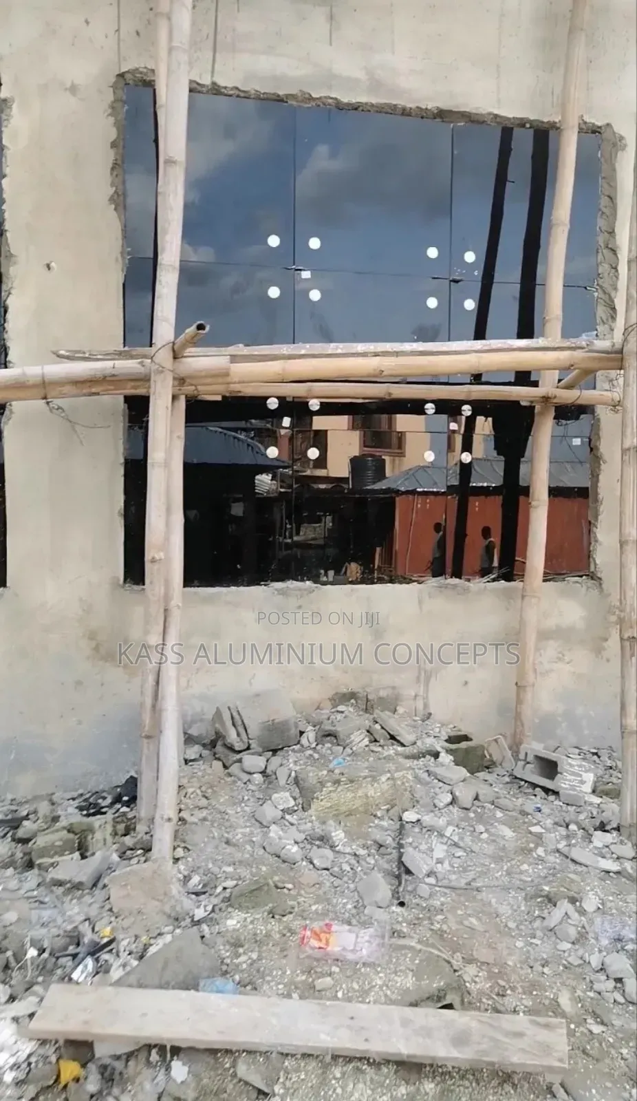 Frameless Glass Curtain Wall Window