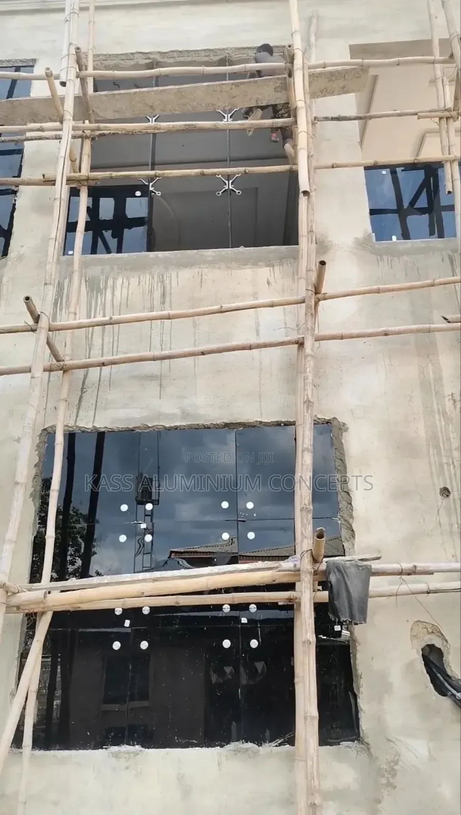 Frameless Glass Curtain Wall Window