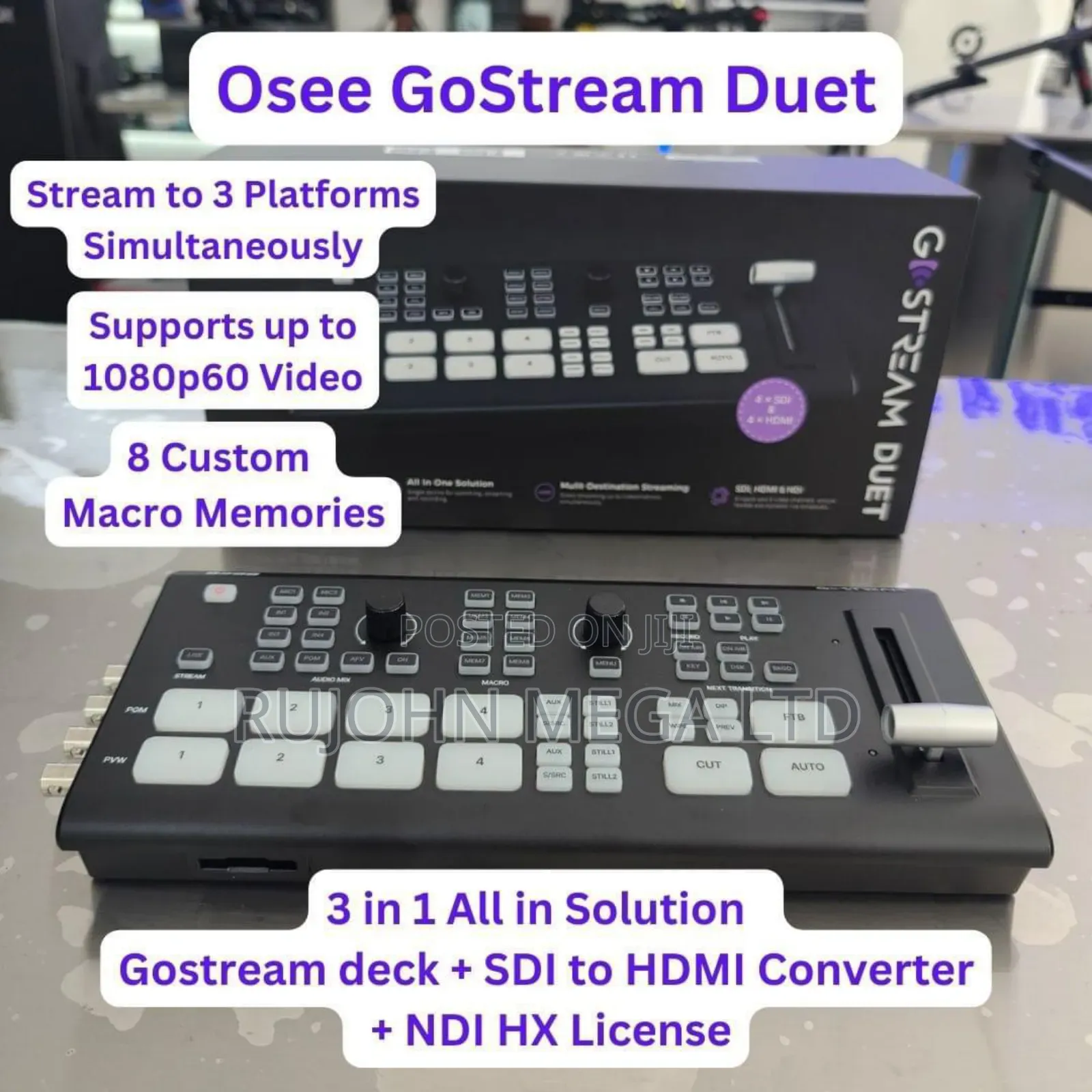 Osee 8 Channel Input Sdi/Hdmi Live Stream Video Mix/Recorder