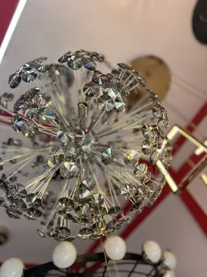 Modern Luxury Crystal Dandelion Pendant Light Spark Ball