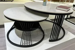 2 in 1 Round Marble Center Table